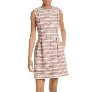 Rebecca Taylor SLEEVELESS OPTIC TWEED DRESS